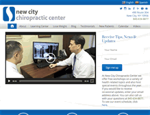 Tablet Screenshot of newcitychiropractic.com